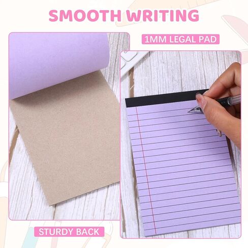 24 Pack Small Legal Pads, Note Pads 4x6 30 Sheets Each Pastel Morandi Colors College Ruled Notebook & Writing, Perforated Mini Memo Book for School Office Paper, To-Do Lists Steno Notepads Bulk in Saudi Arabia
