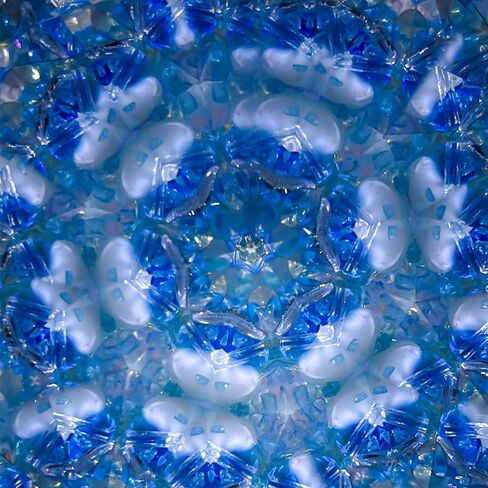 Hydrangea Midnight Kaleidoscope Tunnel Visual,4" Mini Handmade Adult Kaleidoscope,Gift Box,Glass Art,Preserved Flower,Anniversary Birthday Christmas Thanks Giving New Year Present Gift in Kuwait