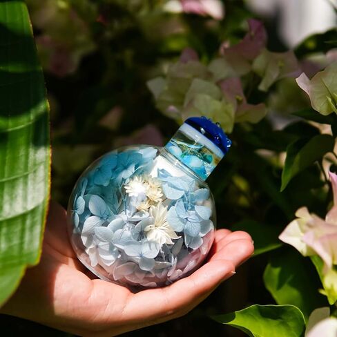 Hydrangea Midnight Kaleidoscope Tunnel Visual,4" Mini Handmade Adult Kaleidoscope,Gift Box,Glass Art,Preserved Flower,Anniversary Birthday Christmas Thanks Giving New Year Present Gift in Kuwait