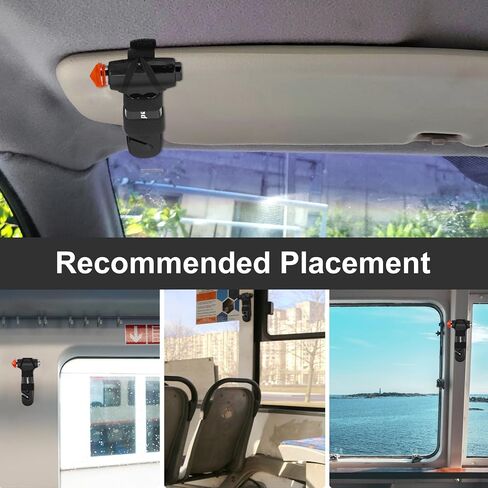 Window Breaker, Emergency Escape Hammer, 3-in-1 Window Breaker & Seat Belt Cutter, Window Glass Breaker, Car Safety Tool for Vehicle, Office, Home in Saudi Arabia