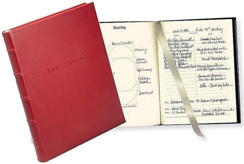 Entertaining Book - Graphic Image Leather Bound Book Red - Fine Collectible Edition - Made in USA in Saudi Arabia