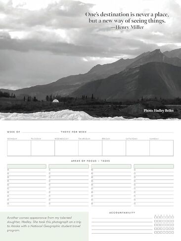 52 Week Undated Planner - For Inspiration & Organization - Includes Inspirational Quotes, Daily Gratitude Prompts, and Personal Growth Opportunities in Saudi Arabia