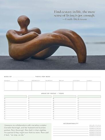 52 Week Undated Planner - For Inspiration & Organization - Includes Inspirational Quotes, Daily Gratitude Prompts, and Personal Growth Opportunities in Saudi Arabia