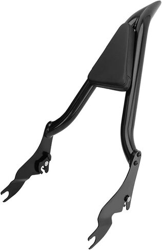 مسند ظهر للركاب من Sissy Bar قابل للفصل متوافق مع 2009-2024 Harley Davidson Touring Street Glide Road King Electra Glide Ultra Limited، شريط Sissy سريع الإصدار من الكروم مقاس 30 بوصة مع وسادة من جلد البولي يوريثان in Kuwait