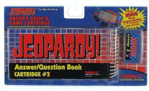 خرطوشة كتاب الإجابة/الأسئلة Jeopardy رقم 2 من شركة Tiger Electronics in Saudi Arabia