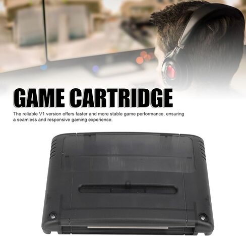 Bewinner SNES SFC Game Cartridge 8GB - Automatic Save Backup Multifunctional Classic Gaming Cartridge for SNES/ Console (Transparent White) in Saudi Arabia