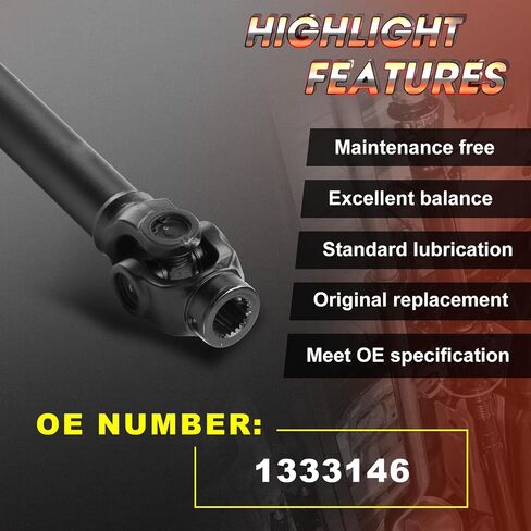 مجموعة عمود عمود الدفع الأمامي، مناسبة لطاقم Polaris Ranger Crew 570، 570-4، 900، 900-5، 900-6، 1000 ديزل | مناسب لـ Ranger Crew XP 900 1000 | مناسب لسيارة رينجر ديزل HST، 2014-2020، OE 1333146 in Saudi Arabia