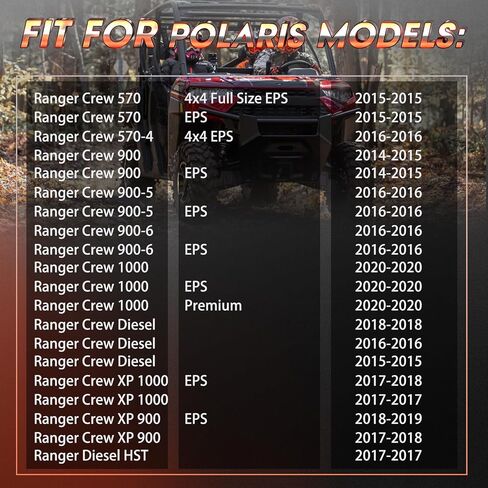 مجموعة عمود عمود الدفع الأمامي، مناسبة لطاقم Polaris Ranger Crew 570، 570-4، 900، 900-5، 900-6، 1000 ديزل | مناسب لـ Ranger Crew XP 900 1000 | مناسب لسيارة رينجر ديزل HST، 2014-2020، OE 1333146 in Saudi Arabia
