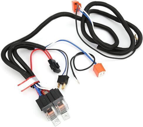 Hilitand DC12V 80A كشافات التتابع الأسلاك تسخير PE سلك مقاوم للماء عدة كشافات منير سيارة العلوي الأسلاك تسخير in Saudi Arabia