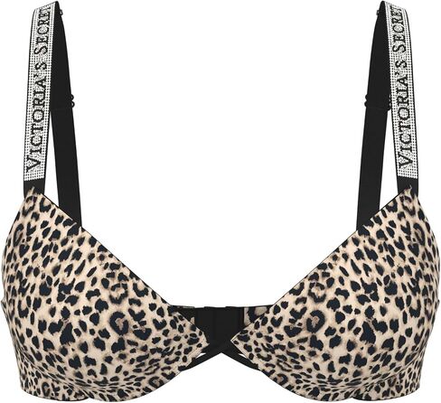 Victoria's Secret Bombshell Shine Strap Push Up Bra, Add 2 Cups, Plunge Neckline, Lace, Bras for Women, Very Sexy Collection, Red Monogram (36B) in Saudi Arabia