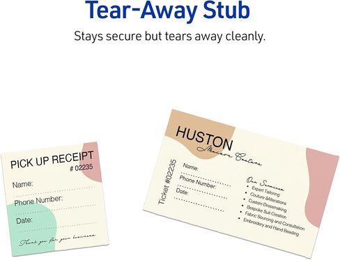 Avery Printable Rectangle Tickets, 2-1/8" x 5-1/2", Matte Ivory Cardstock, Laser/Inkjet Printable, 400 Total in Kuwait
