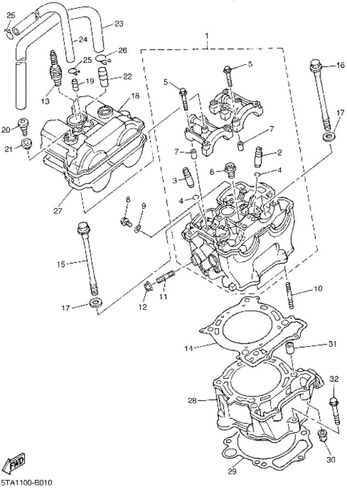 Cylinder Piston Gasket Rings Repair Set fit Yamaha YFZ450 (2004-2013), YZ450F (2003-2005) 95mm in Saudi Arabia