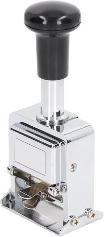 BAFOVY 5-Digit Number Stamps, Automatic for Professional Document Numbering, Durable Zinc Housing, Ergonomic Grip for Banking and Accounting in Saudi Arabia