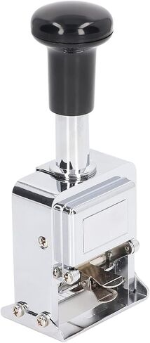 BAFOVY 5-Digit Number Stamps, Automatic for Professional Document Numbering, Durable Zinc Housing, Ergonomic Grip for Banking and Accounting in Saudi Arabia