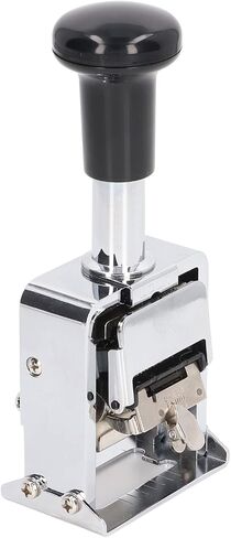 BAFOVY 5-Digit Number Stamps, Automatic for Professional Document Numbering, Durable Zinc Housing, Ergonomic Grip for Banking and Accounting in Saudi Arabia