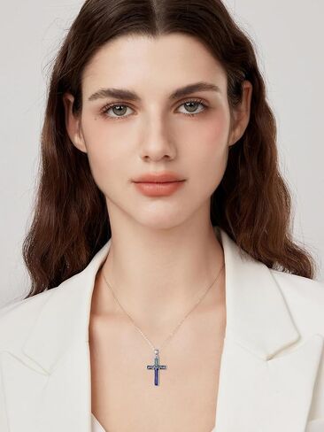 Mountain Necklace for Women 925 Sterling Silver Turquoise Pendant Mountain Sun/Moon Cross Necklace Nature Jewelry Hiking Gifts in Saudi Arabia