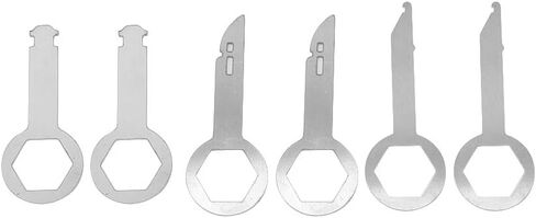 14 5 and 11 5 Inch Motorcycle Tire Changing Spoons Lever Iron Wheel Rim Protector Valve Tool Kit Made of Hardened Automotive Grade Steel with Polished Chrome Finish in Saudi Arabia