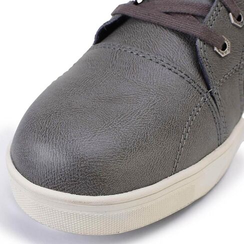 Milwaukee Leather MBM9003WP Men's Grey Leather and Canvas Reinforced Street Riding Waterproof Shoes with Ankle Support in Saudi Arabia