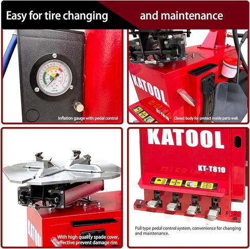 KATOOL 2.0HP Tire Changer Machine Combo Bead Blaster with Assist Arm Tire Machine Wheel Balancer Machine Tire Changer Wheel Changers Machine in Kuwait