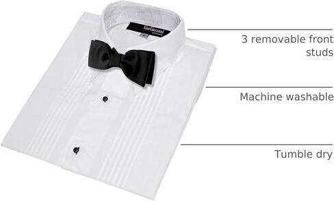Gino Giovanni Boys Formal Tuxedo Shirt with Bow Tie in Saudi Arabia