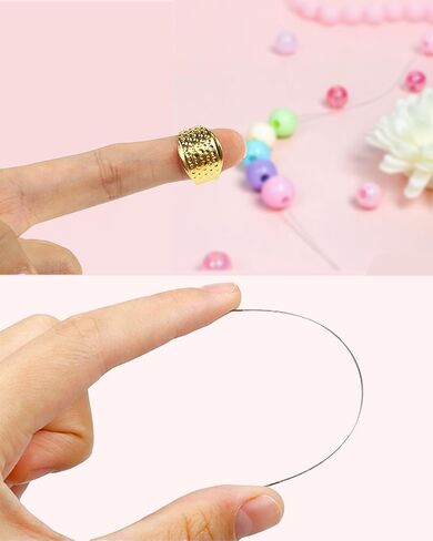 12PCS Beading Needles Set Crochet Hooks, Long Straight & Big Eye Beading Needles with Needle Threaders, Thimble, Scissors, and Storage Box for Jewelry Making, DIY Crafting in Saudi Arabia