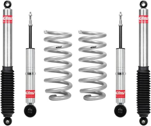 Eibach Suspension Lift Kit, PRO-TRUCK-LIFT STAGE 1, 2-1/2 in Front Lift, 0 to 1-1/2 in Rear Lift, Shocks/Springs, compatible with GM Fullsize Truck 2014-18, Kit in Saudi Arabia