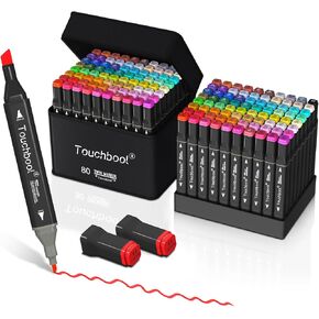 100 Color Alcohol Markers,Dual Tip Art Marker Pen, Classic Series Alcohol Felt Permanent Markers, Animation Art Sketch Sketching, Alcohol-based Markers in Saudi Arabia