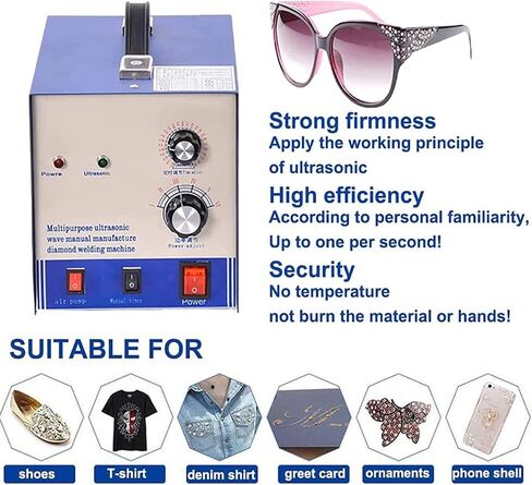 Portable Hotfix Rhinestone Applicator-300W Crystal Bling Machine,Pearl Beads and Rhinestone Press Fixing Tool,Easy to Operate for Clothing,Accessories,DIY Crafts and Fabric Decor in Saudi Arabia