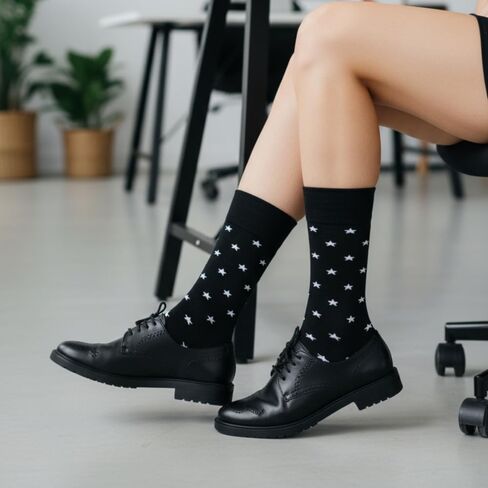 Love Sock Company 3 Pair Colorful Funky Patterned Women's Crew Dress Socks in Kuwait
