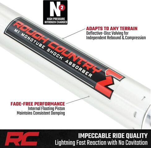 Rough Country 5.5-7" M1 Front Shocks for 2003-2013 Ram 2500/3500-770757_A in Saudi Arabia