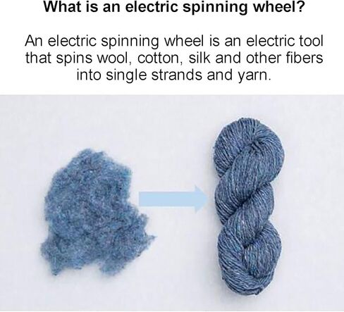 Electric Spinning Wheel - Mini Yarn Winding Machine with Stepless Speed Regulation and Forward/Reverse Switching for Dog Hair and Wool Spinning in Saudi Arabia