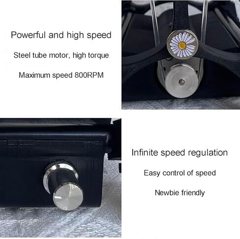 Electric Spinning Wheel, 12V Yarn Winding Machine, 800RPM Automatic Knitting with 4 Ounce Capacity, Forward and Reverse Function in Saudi Arabia