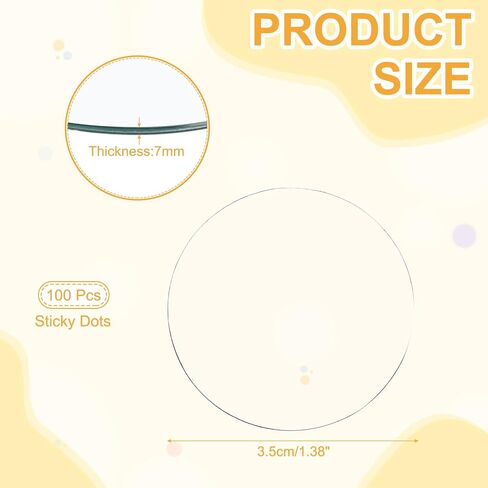 uxcell 100pcs 1.37" Double Sided Tape Sticky Dot Stickers Removable Poster Tacky Putty in Saudi Arabia
