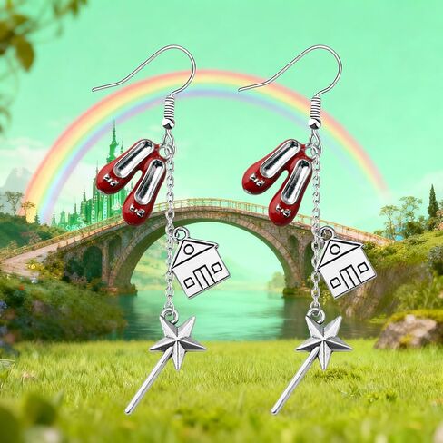 UJIMS Wizard of Dorothy Movie Inspired Gift Ruby Red Slippers Charm Bracelet Movie Fan Jewelry for Women Girl in Saudi Arabia