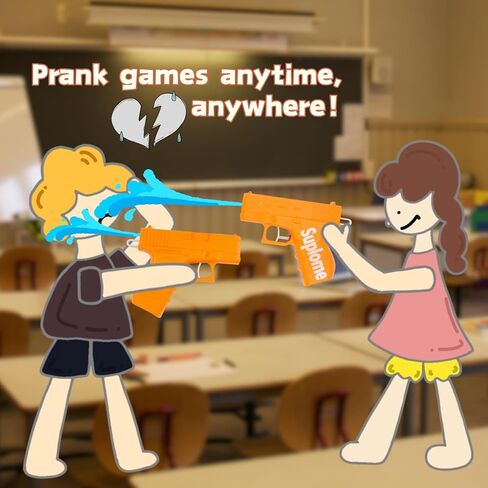 نسخة مطورة من مسدس المياه ثنائي الاتجاه، معركة إبداعية لرذاذ الماء العكسي، مزحة مخفية لا يمكن اكتشافها بسهولة، مناسبة لحفلات مسدسات المياه، والترفيه على الشاطئ (أحمر) in Kuwait