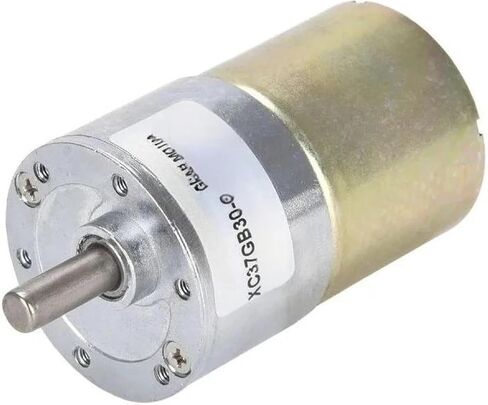 XC37GB30-C DC Gear Motor, 24V 100RPM Low Speed, Micro Motor with Speed Regulation, Forward and Reverse Rotation, High Torque Gearbox (10RPM 24V Center with Bracket) in Saudi Arabia