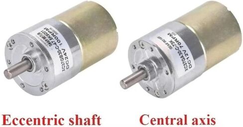 XC37GB30-C DC Gear Motor, 24V 100RPM Low Speed, Micro Motor with Speed Regulation, Forward and Reverse Rotation, High Torque Gearbox (10RPM 24V Center with Bracket) in Saudi Arabia