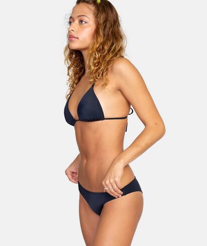 RVCA Solid Cheeky Bikini Bottom - Black - S in Saudi Arabia