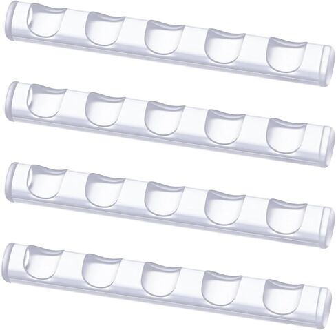 4 Pack Crystal Bar Pen Holder, Transparent Acrylic Brush Stand Organizer for Nail Art Painting Pens, Makeup Brushes, Manicure Tools in Saudi Arabia