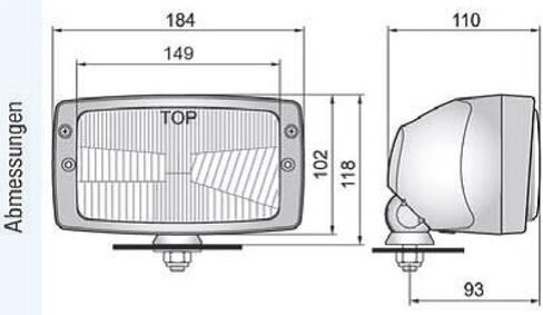 المصباح الرئيسي H4 12/24 V مقطورة جرار مع وظيفة ضوء وقوف السيارات 25777 in Saudi Arabia