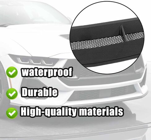 Shelby Style Engine Hood Air Vent For Ford Mustang S650/GT/Darkhorse 2024-2026 Hood Scoops Vent ABS Replacement Part (Glossy Black) in Saudi Arabia
