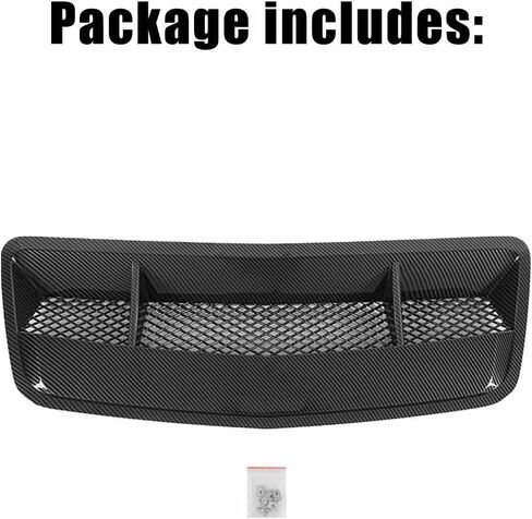 Shelby Style Engine Hood Air Vent For Ford Mustang S650/GT/Darkhorse 2024-2026 Hood Scoops Vent ABS Replacement Part (Glossy Black) in Saudi Arabia