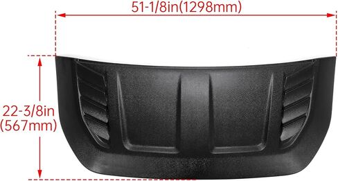شبكة غطاء محرك السيارة HECASA متوافقة مع 2021-2024 Ford Bronco لاستبدال VM2DZ-16C630-B FO34E01 بلاستيك ABS أسود in Saudi Arabia