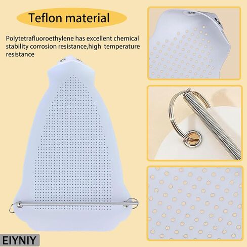 واقي غطاء قاعدة حديد عالمي - حذاء سيليكون مقاوم للحرارة للمكاوي الكهربائية، يمنع الحروق وعلامات الحرق على الأقمشة الرقيقة مثل الحرير والساتان (مجموعة واحدة من غطاء الحذاء الحديدي) in Kuwait