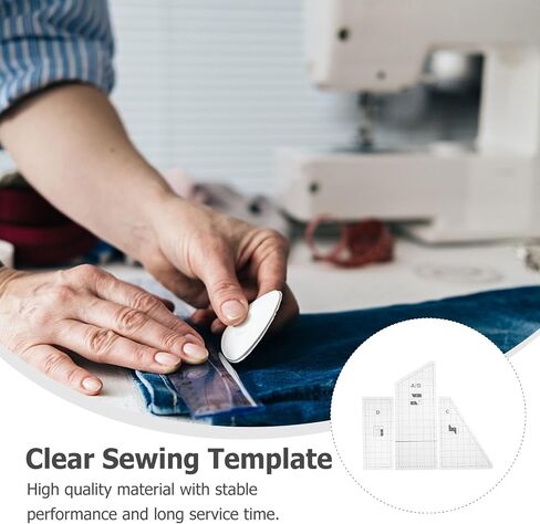 1Set Durable Quilting Templates DIY Patchwork Sewing Tools for Crafting Includes Sewing Templates for Quilting and Patchwork Projects in Saudi Arabia