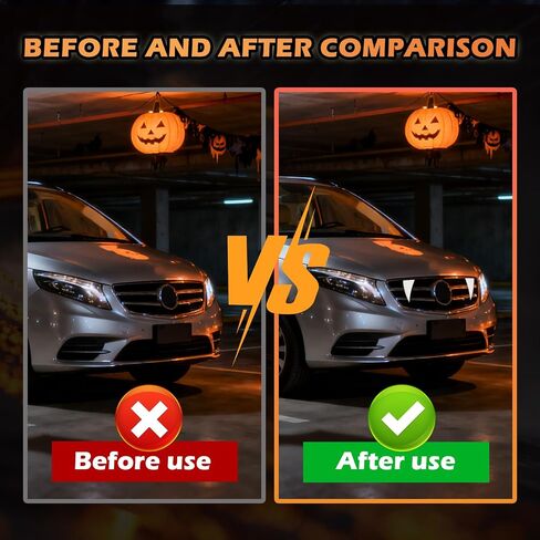 2026 New Car Fangs Car Decor,2PCS Cars Vampire Teeth Cars Halloween Christmas Decorations for Front Grille,Universal DIY Auto Teeth Automotive Exterior Accessories in Saudi Arabia