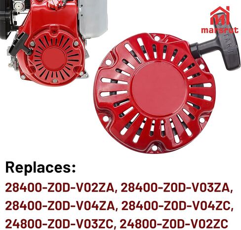 Recoil Starter Fit for Honda GX100 GX100U, Pull Start Cord Assembly Replacement for 28400-Z0D-V02ZA, 28400-Z0D-V03ZA, 28400-Z0D-V04ZA Rammer Engine Motor, Heavy-Duty Durable Parts in Saudi Arabia