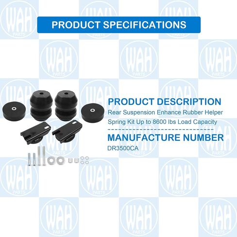 DR3500CA Rear Suspension Enhance Rubber Helper Spring Kit Up to 8600 lbs Load Capacity Compatible With 2003-2025 RAM Dodge Ram 3500 Cab&Chassis 2WD/4WD Rear SES Kit in Saudi Arabia