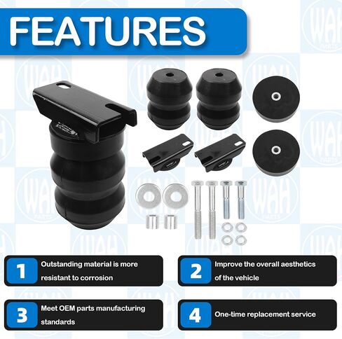 DR3500CA Rear Suspension Enhance Rubber Helper Spring Kit Up to 8600 lbs Load Capacity Compatible With 2003-2025 RAM Dodge Ram 3500 Cab&Chassis 2WD/4WD Rear SES Kit in Saudi Arabia