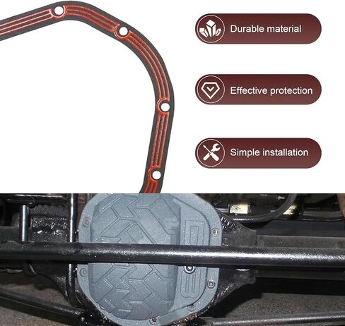 Pack-1 Differential Gasket, Compatible with Jeep Ford GMC Axle Dana 60 50 70 (Red) in Saudi Arabia